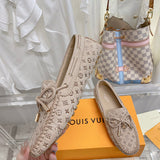 Louis Vuitton White Low-Top Sneakers - Front View