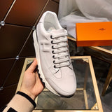 Hermès Beige Combat Boots - Toe Detail View