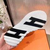 Hermes shoes Style 349 - styled lifestyle view (alternate angle)
