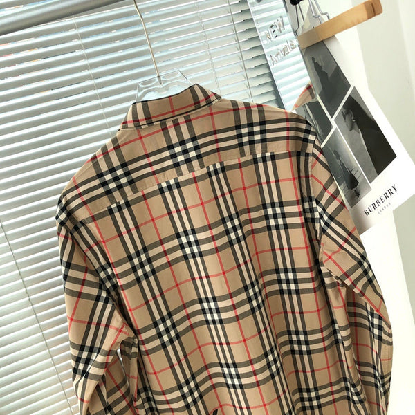 Close-up of Burberry designer clothing craftsmanship