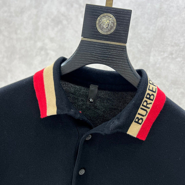 Close-up of Burberry designer clothing craftsmanship
