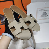 Hermès Beige Crisscross Strap Sandals - Detail Shot of Craftsmanship