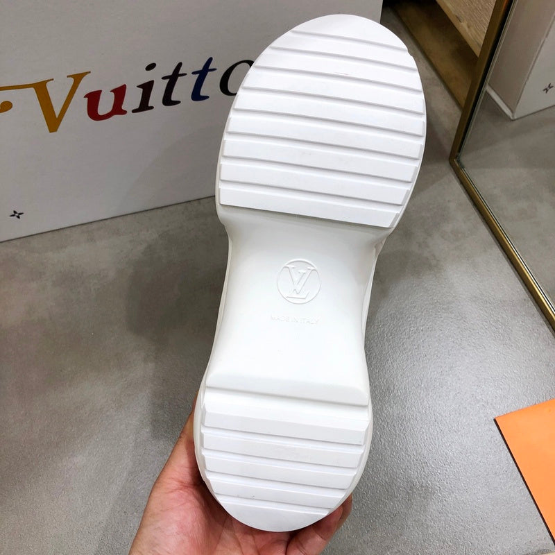 Louis Vuitton Burgundy Slingback Heels - Back View