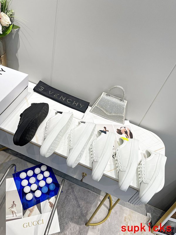 Givenchy Black Low-Top Sneakers - Back View