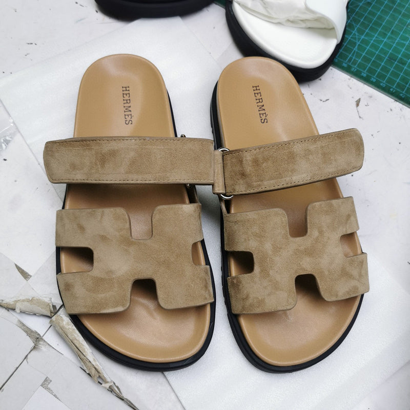 Hermes sandals Style 114 - logo and branding close-up