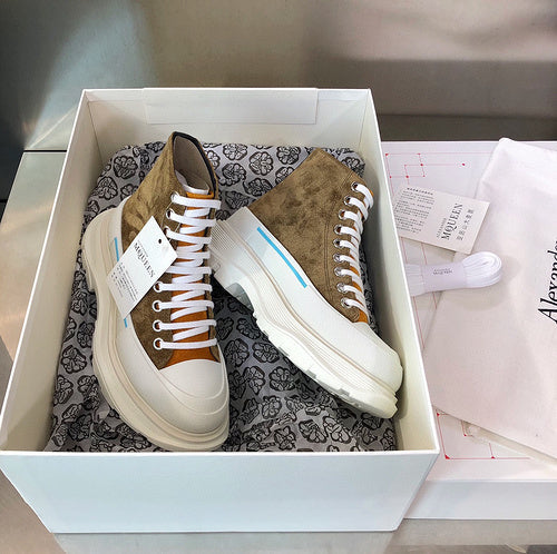 Alexander McQueen White Slip-On Sneakers - Lifestyle Styling Shot