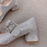 Side profile view of Roger Vivier luxury piece style No.094