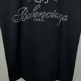 Close-up of Balenciaga t-shirt craftsmanship