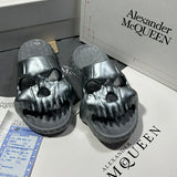 Alexander McQueen Chocolate Brown Bow-Detail Flats - Toe Detail View