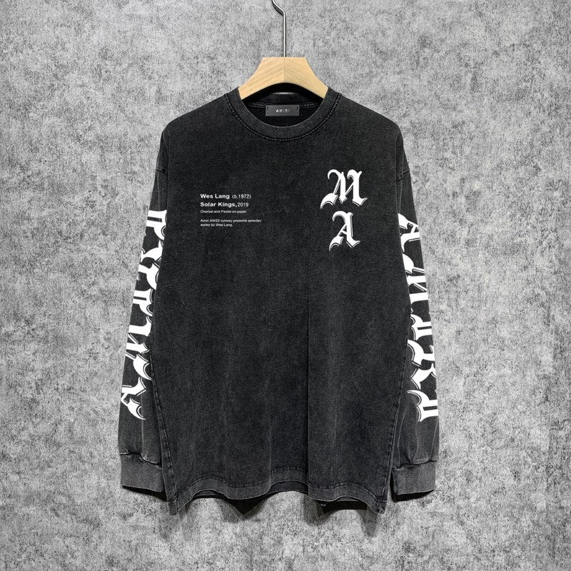 Amiri designer hoodie full view