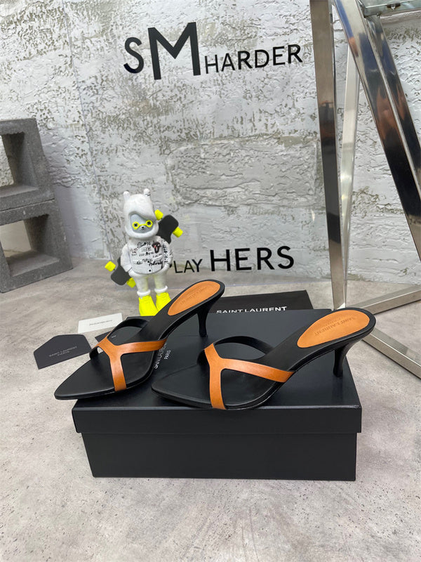 Close-up of Saint Laurent shoes craftsmanship