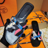 Hermès Chocolate Brown Espadrille Wedge Sandals - Side Profile View