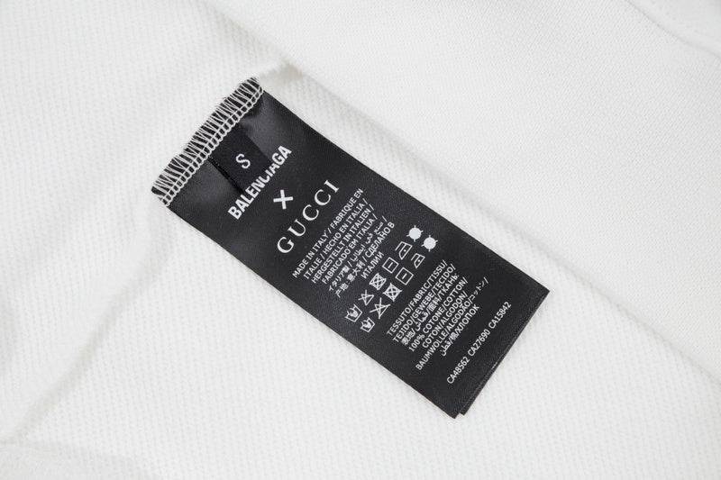 Close-up of Balenciaga designer clothing craftsmanship
