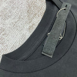 Close-up of Amiri t-shirt craftsmanship