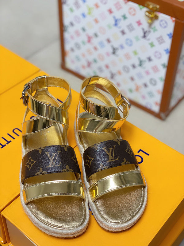 Louis Vuitton luxury shoes detail shot
