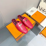 Hermès Beige Flat Thong Sandals - Side Profile View