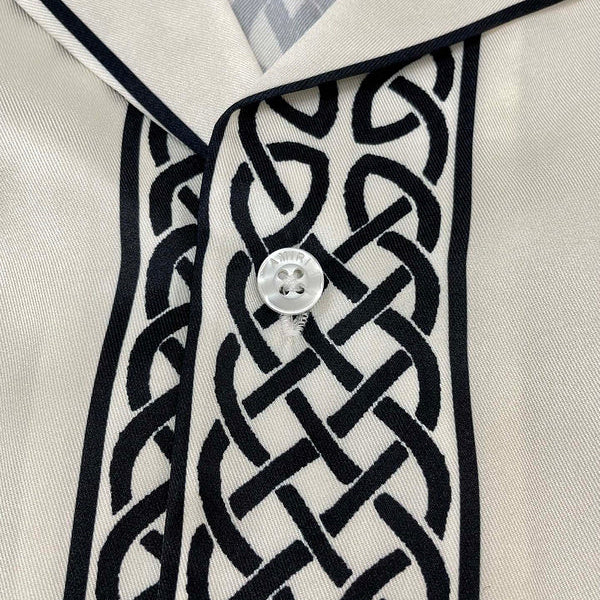 Close-up of Amiri t-shirt craftsmanship