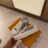 Louis Vuitton Red Platform Heels - Full Silhouette View