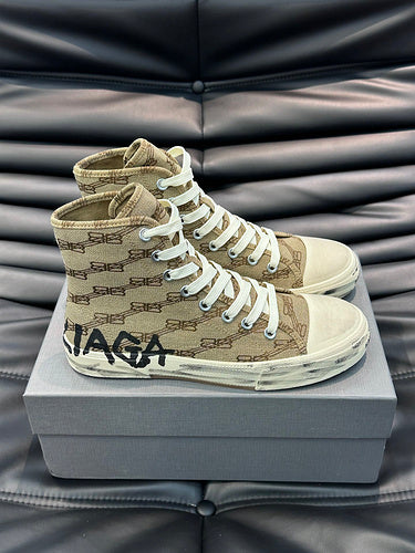 Balenciaga Nude Ankle Boots - Front View