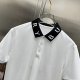 Close-up of Burberry t-shirt craftsmanship