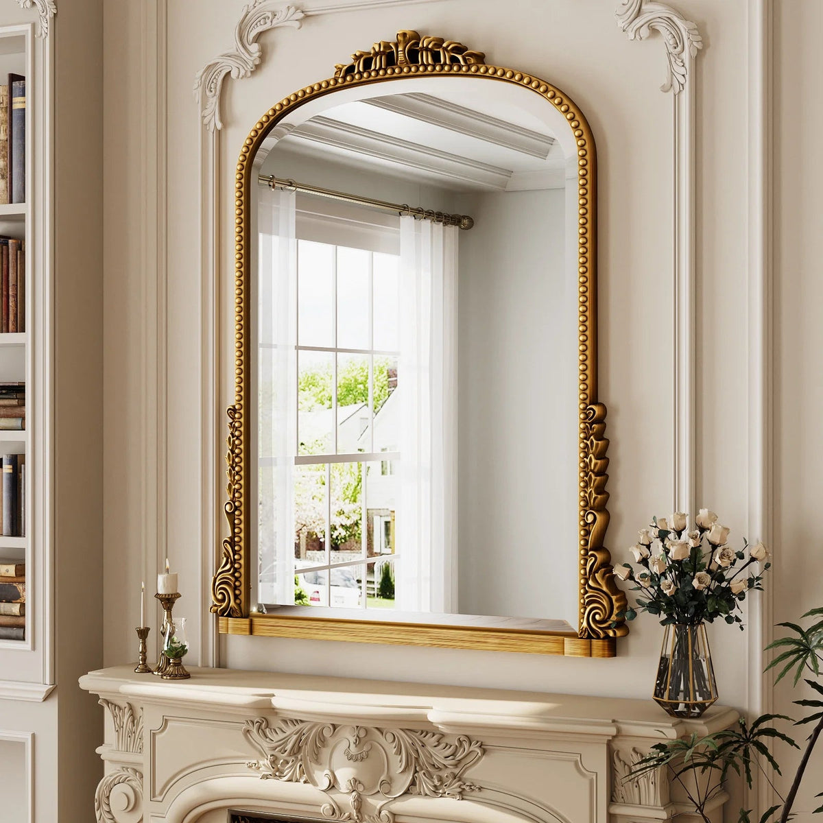 32"X 24" Arched Vanity Mirror Decor Wall Mirror for Bathroom
