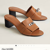 Hermes sandals Style 161 - texture and material detail