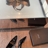 Full silhouette view of Saint Laurent luxury piece style No.109