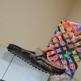 Louis Vuitton shoes Style 212 - front view, handcrafted italian detailing