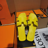 Hermes sandals Style 062 - close-up of sleek modern silhouette