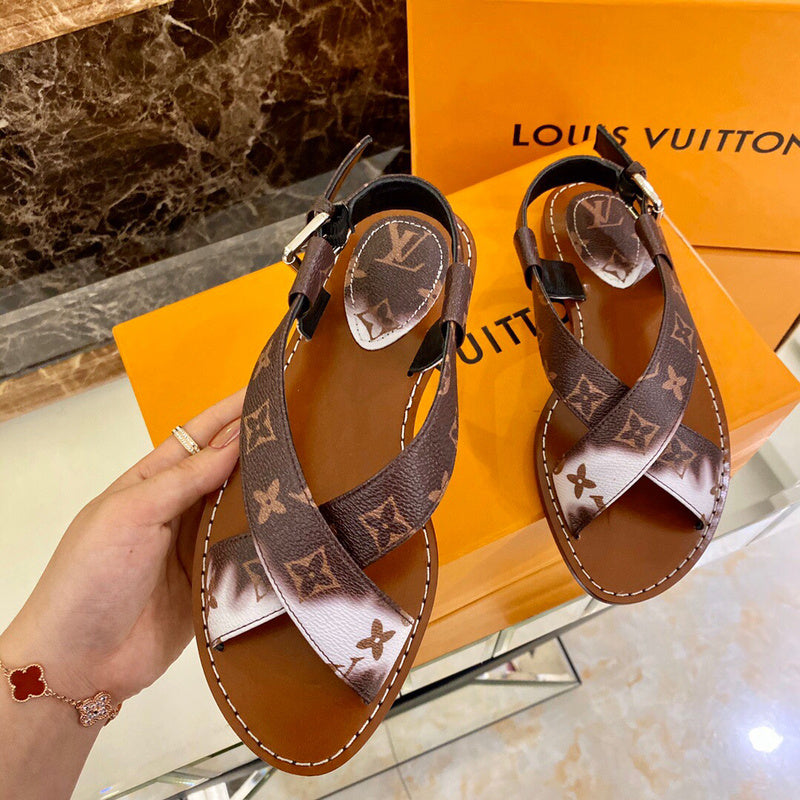 Close-up of Louis Vuitton shoes craftsmanship