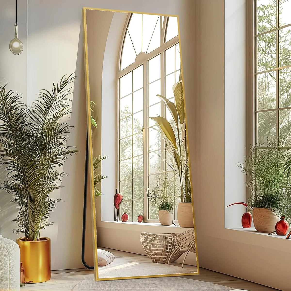 Full Length Mirror with Stand, Floor Mirror with Frame
