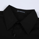 Close-up of Balenciaga designer clothing craftsmanship