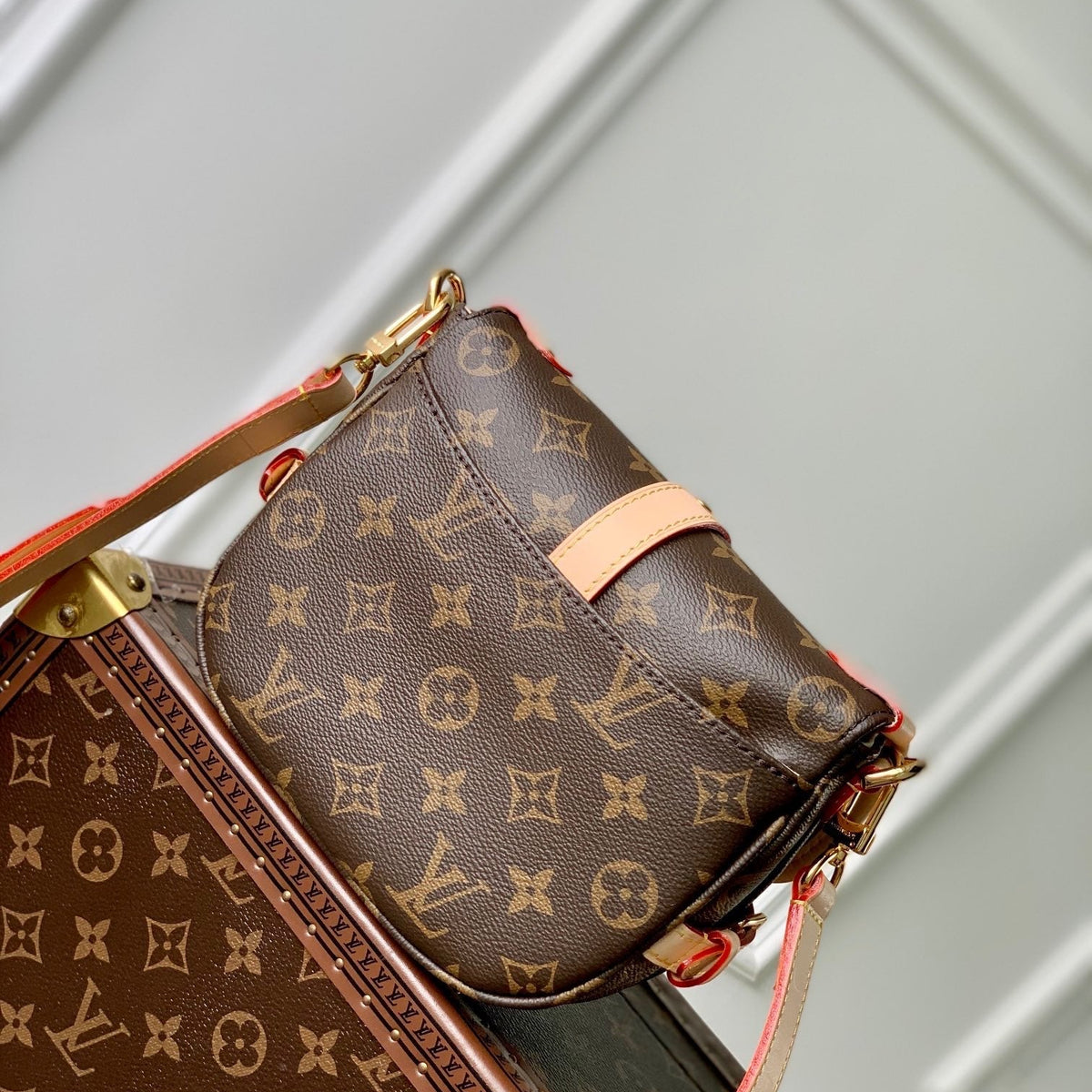 Louis Vuitton Wallets- Louis Vuitton Lou Saumur Bb Bag Compact Luxury Card Wallet