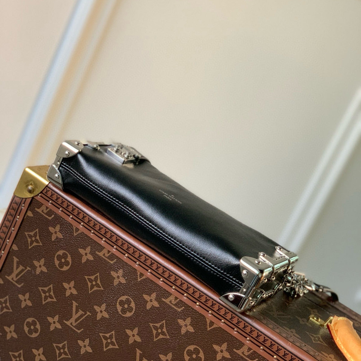 Louis Vuitton Bags- Louis Vuitton Lou Slim Trunk Bag Premium Designer Shoulder Bag