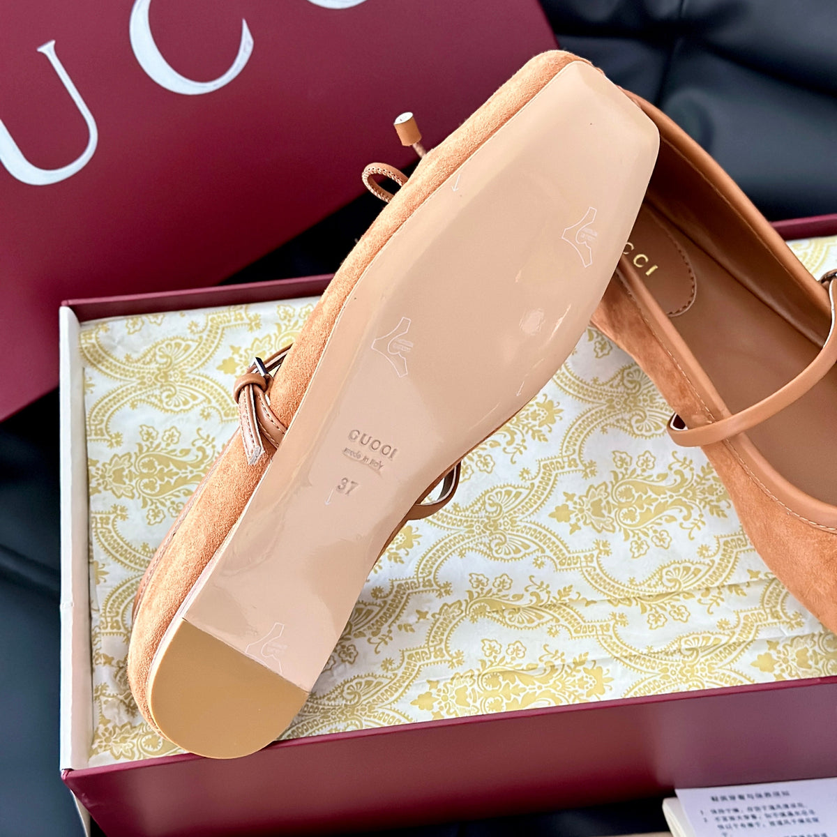Gucci Shoes- Gucci Ballet Flats Premium Designer Casual Shoes