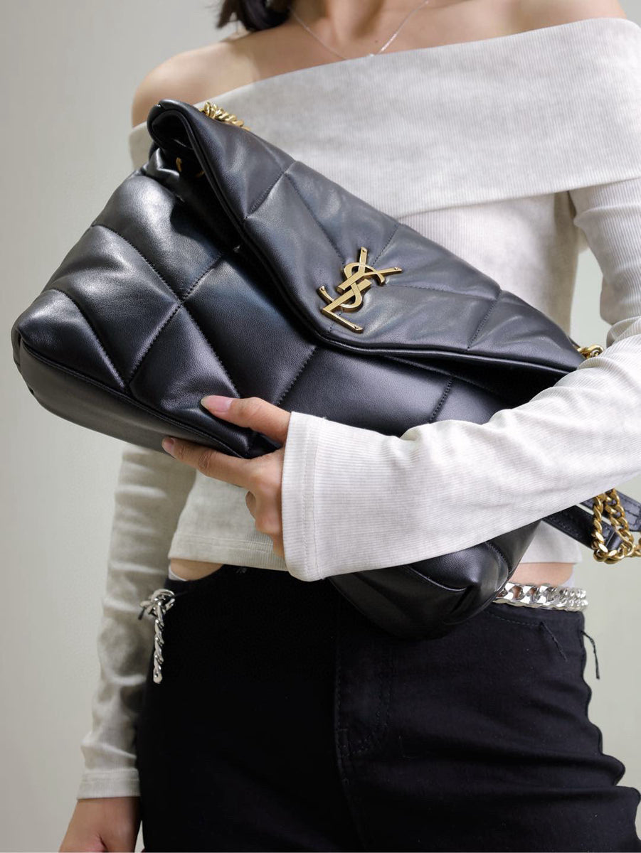 Saint Laurent Bags- Saint Laurent Loulou Medium Puffer Bag Elegant Everyday Designer Handbag