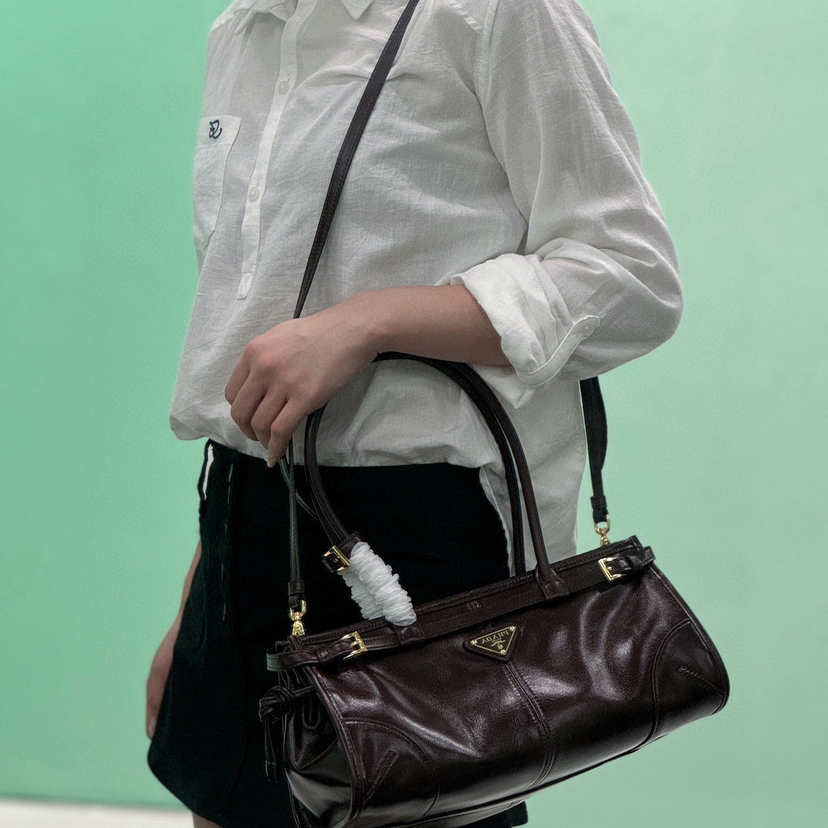 Bags- Pd Medium Leather Handbag Premium Designer Shoulder Bag
