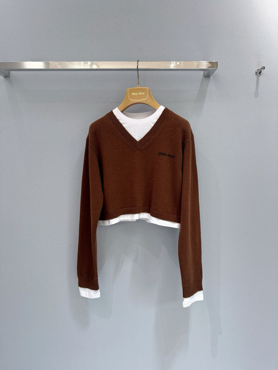 Sweaters- Miu M Jumper Luxury Designer Knit Sweater
