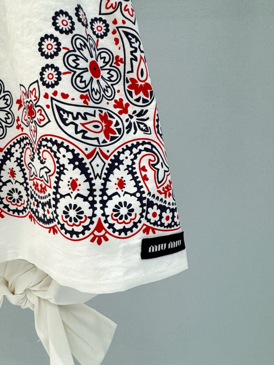 Tops- Miu M Top Elegant Everyday Designer Top