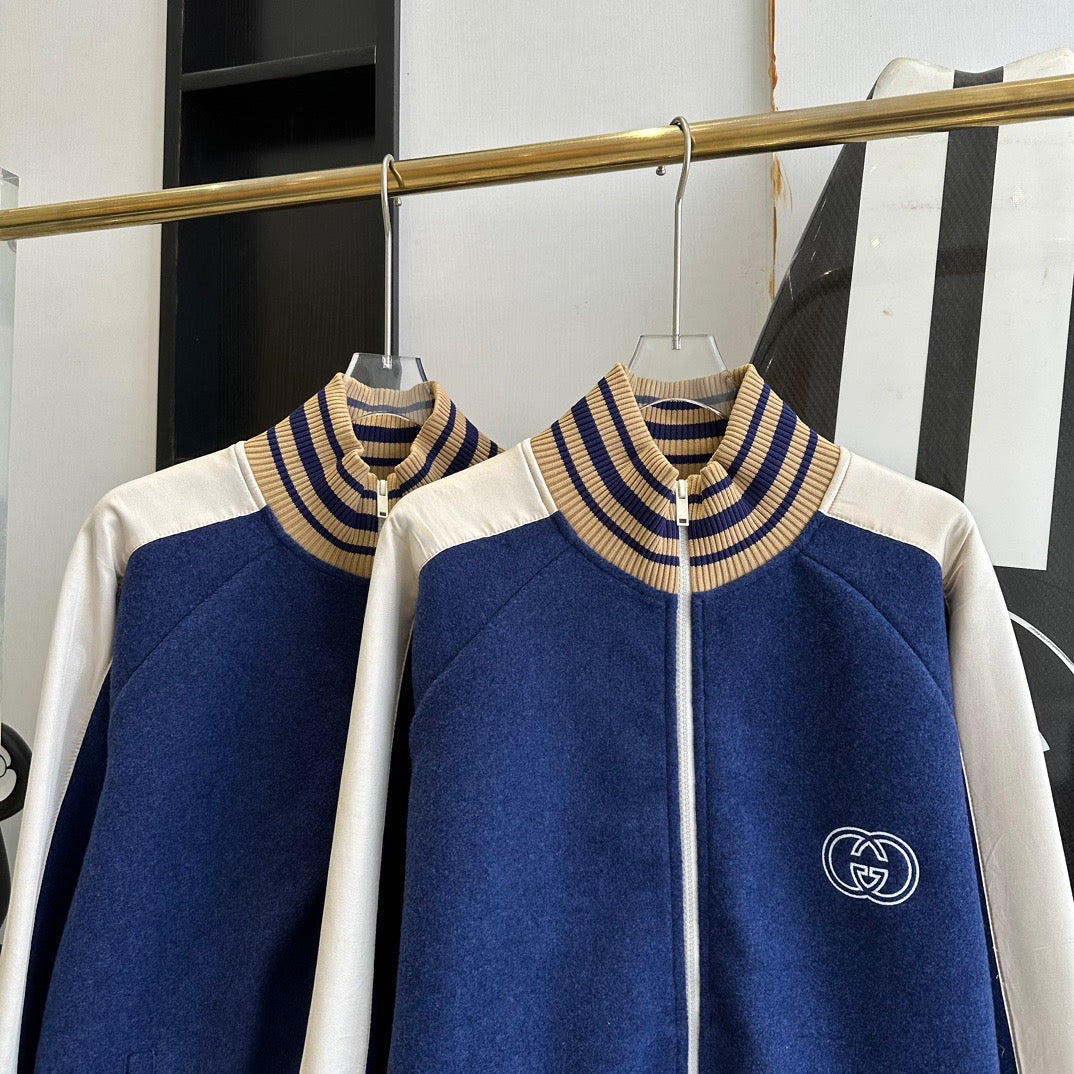 Gucci Jackets- Gucci Zip Bomber Premium Casual Designer Jacket