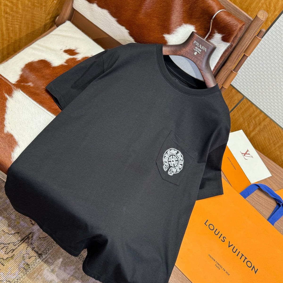 T-Shirts- Chrome H T-shirt Premium Designer Cotton T-Shirt