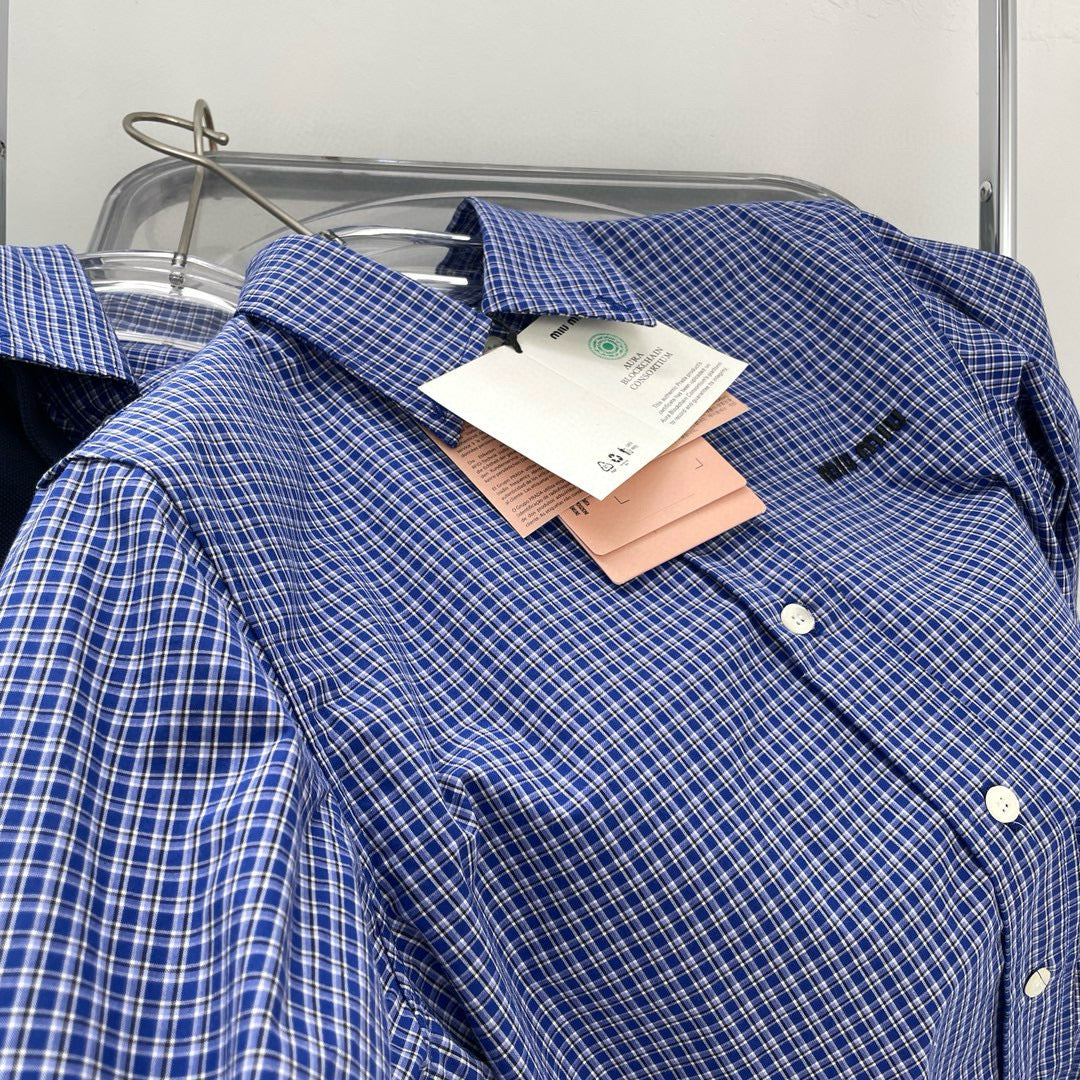 Tops- Miu M Shirt Premium Designer Casual Top