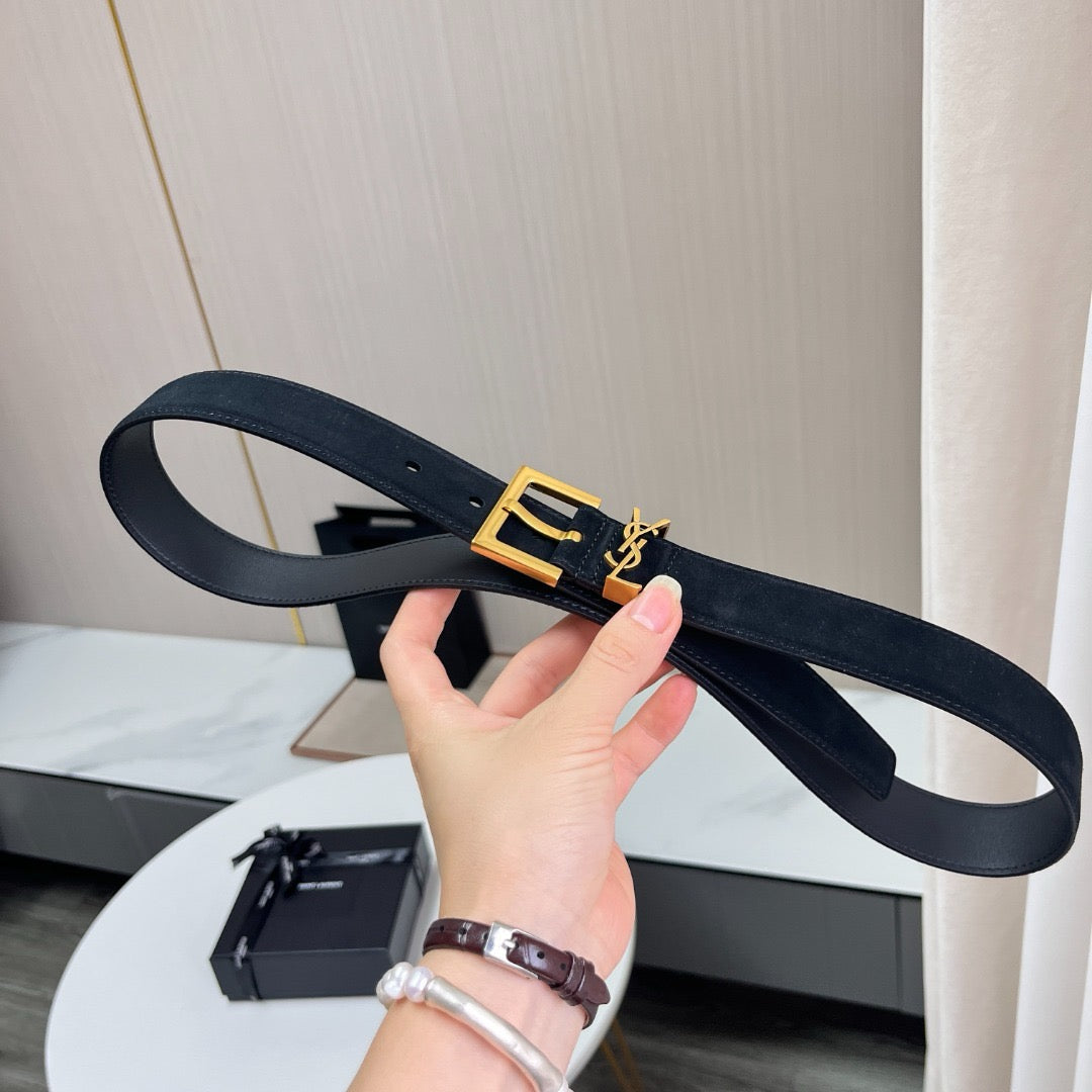 Saint Laurent Belts- Saint Laurent Belt 3 Cm Classic Everyday Designer Belt