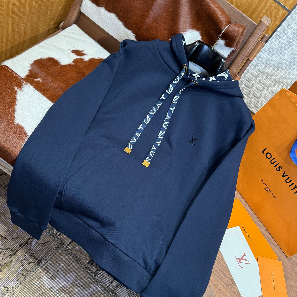 Louis Vuitton Hoodies- Louis Vuitton Lou Hoodie Premium Designer Casual Hoodie