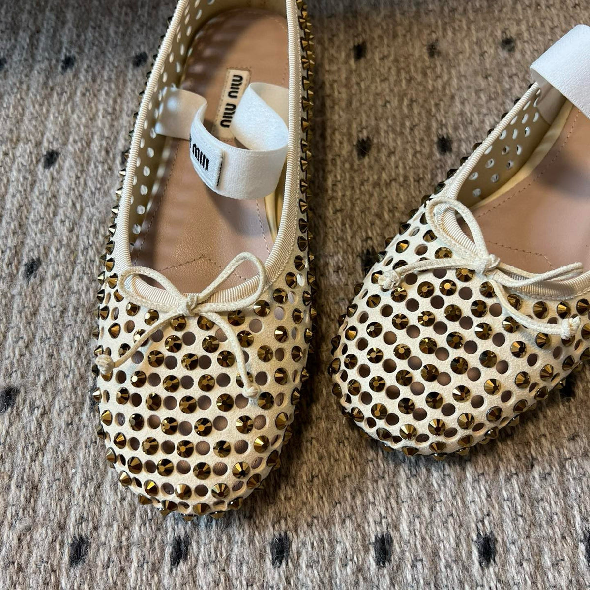 Shoes- Miu M Ballet Flats Premium Designer Casual Shoes