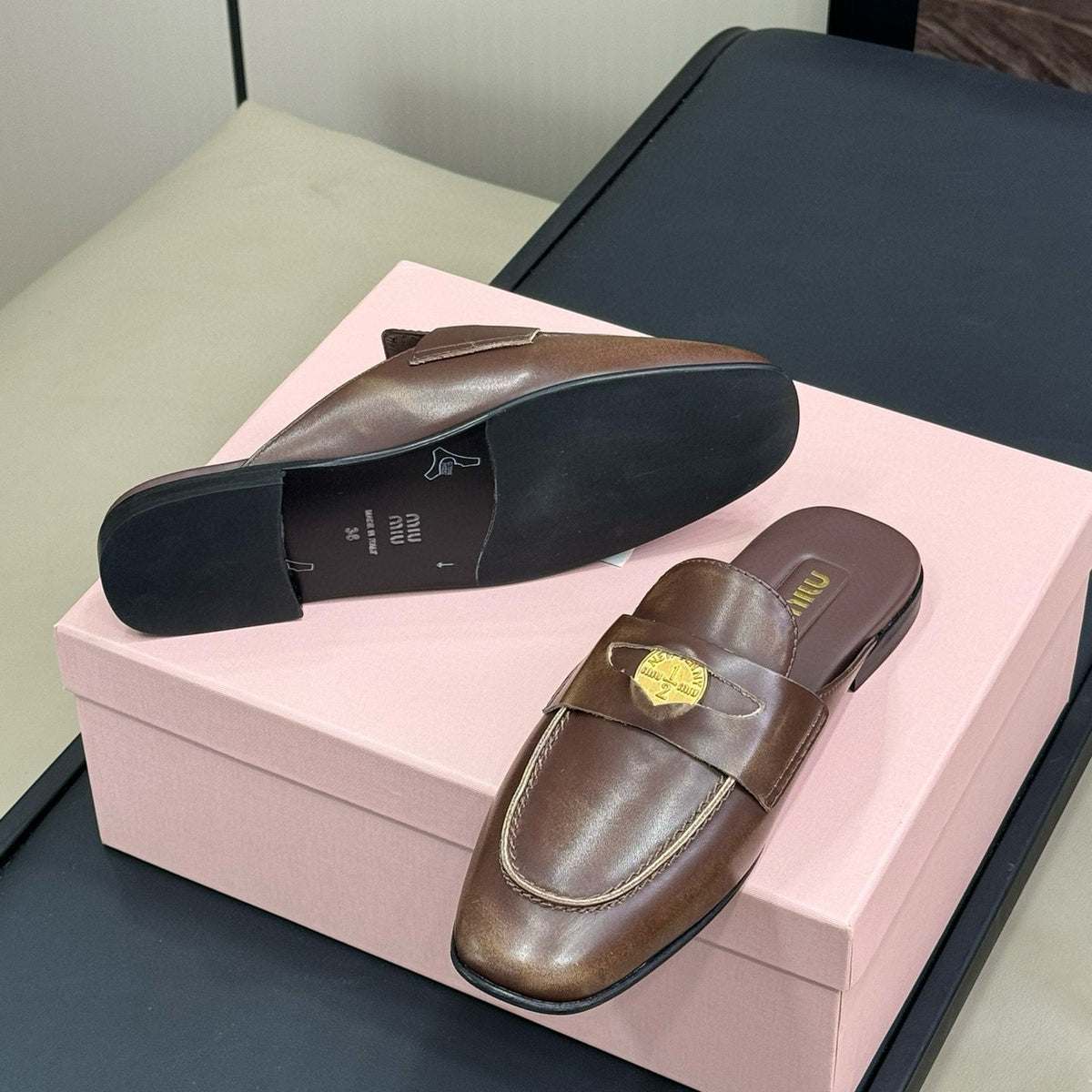 Shoes- Miu M Loafers Premium Designer Casual Shoes