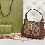 Front view of Gucci Jackie 1961 Crystals Mini Bag premium mini bag