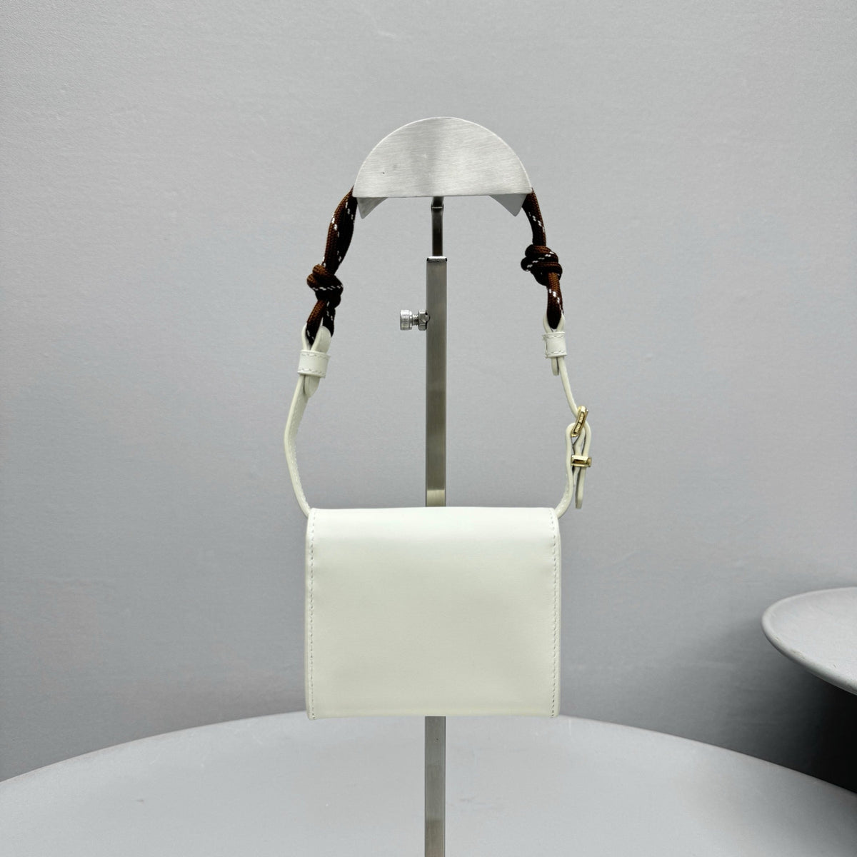 Wallets- Miu M Shoulder Strap Wallet Elegant Everyday Leather Wallet