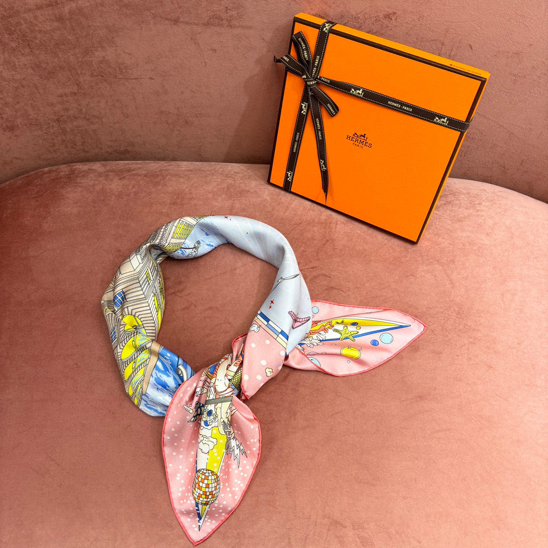 Accessories- Herm Scarve Luxury Designer Fashion Accessory
