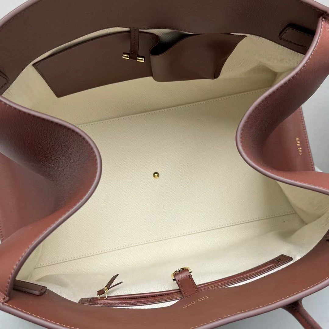 The Row Bags- The Row Margaux 17 Bag Luxury Designer Leather Handbag